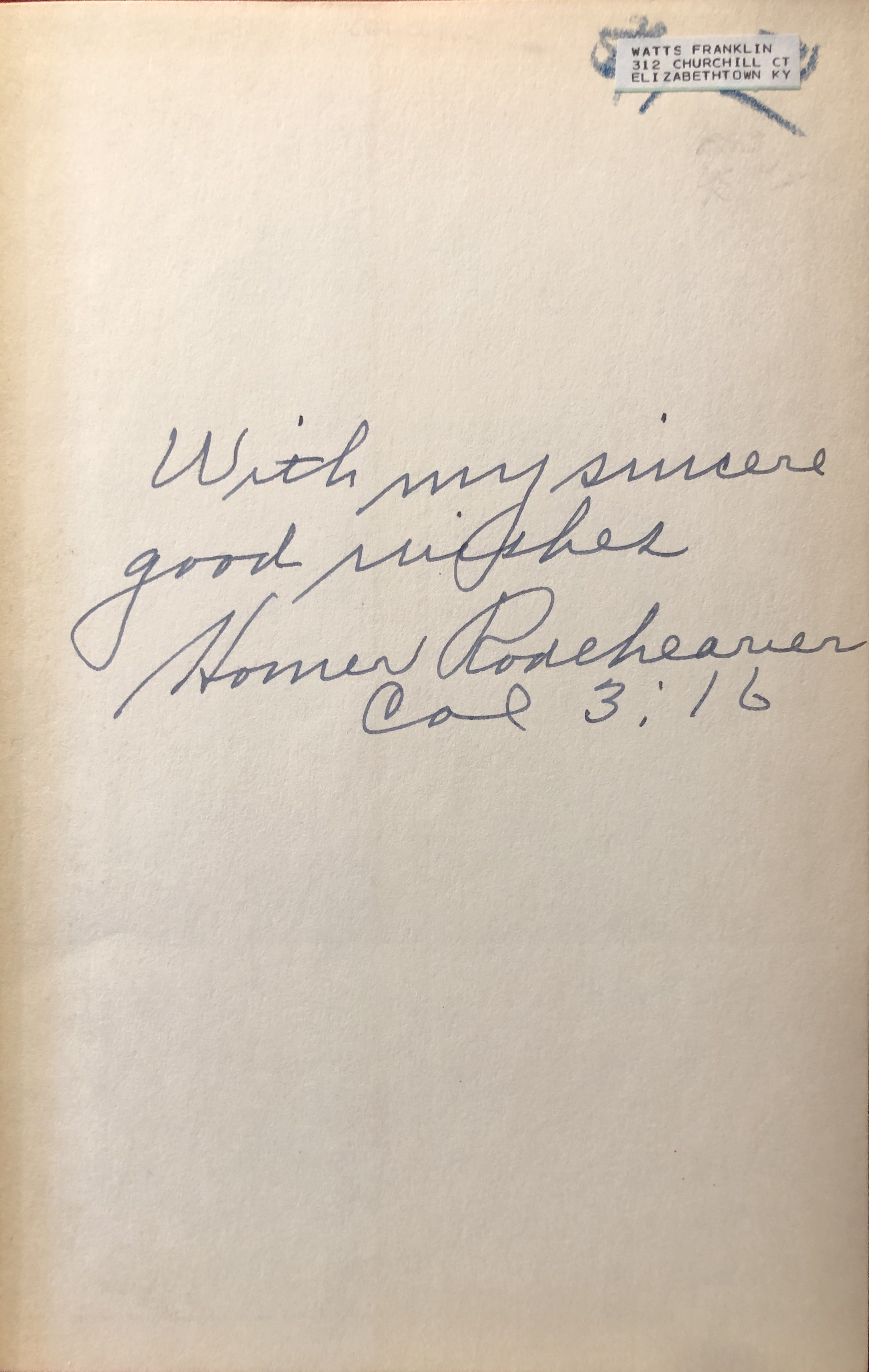 rodeheaver_20_years_billy_sunday_autograph