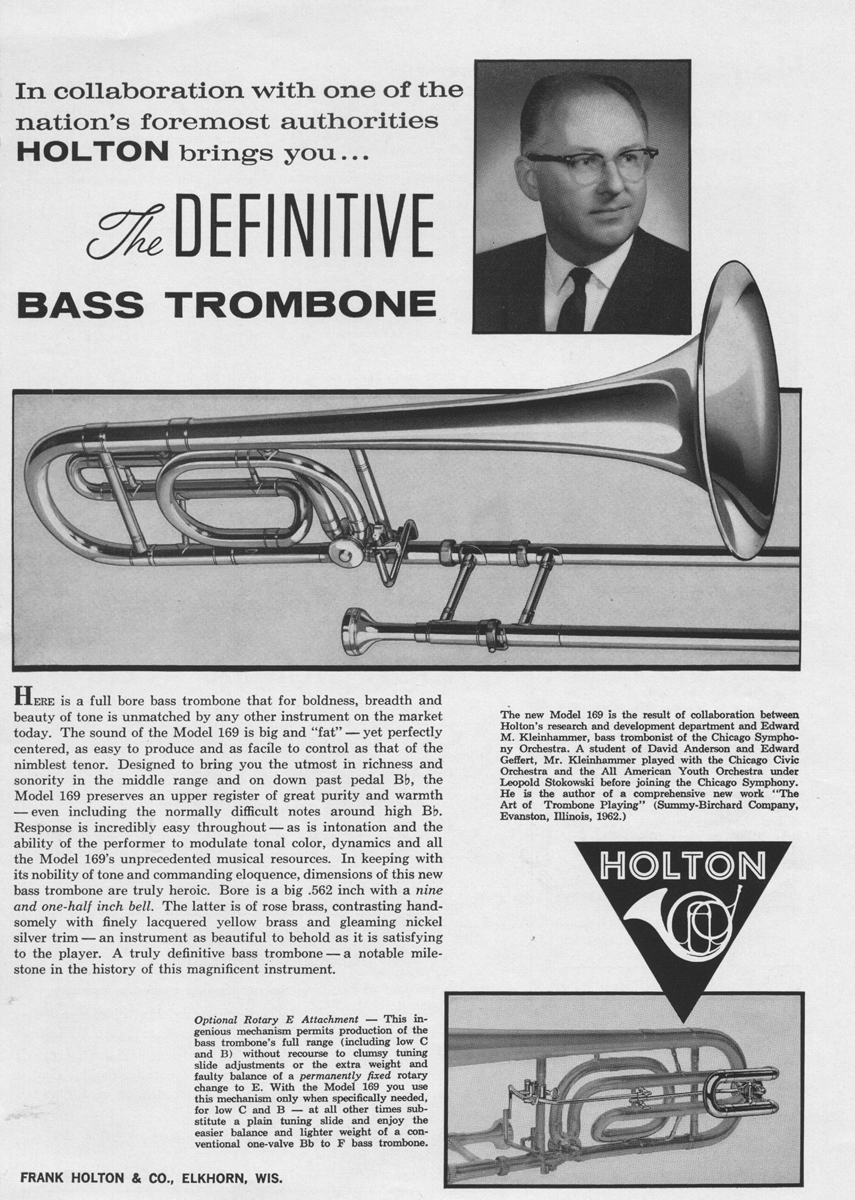 Kleinhammer_Holton_ad_1962