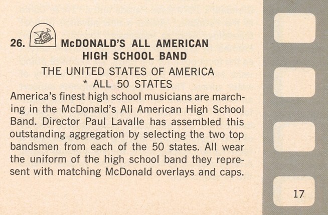 1973_Tournament_of_Roses_parade_program_listing_Mcdonald's_All_American_Band