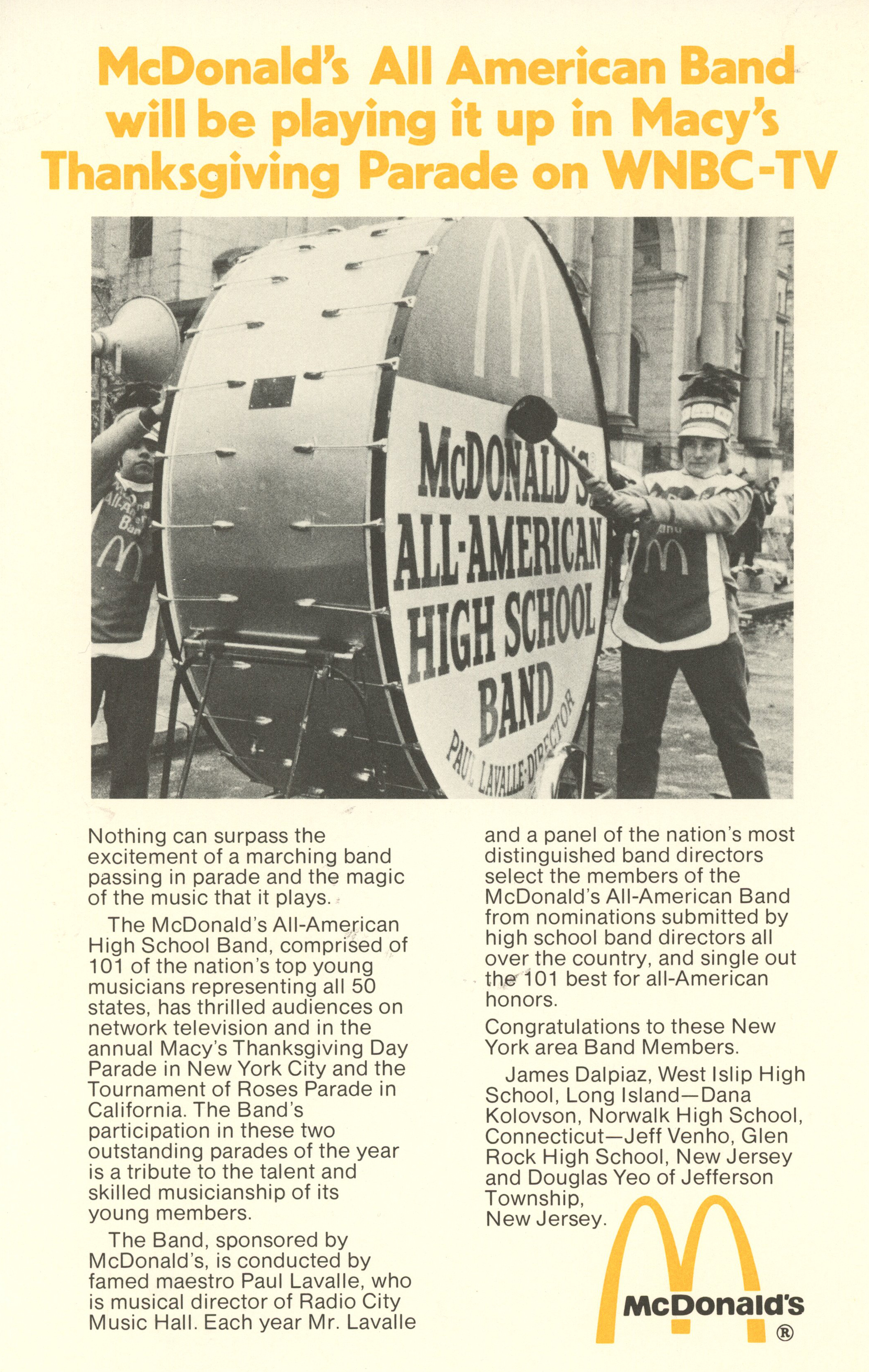 McDonald's_All_American_Band_promo_1972