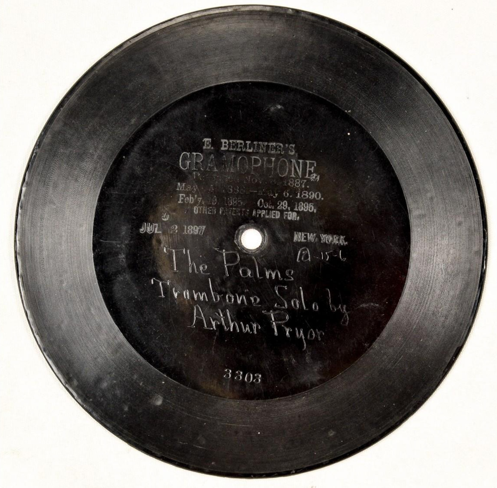 Berliner 62Z – an early trombone record from 1897 – The Last