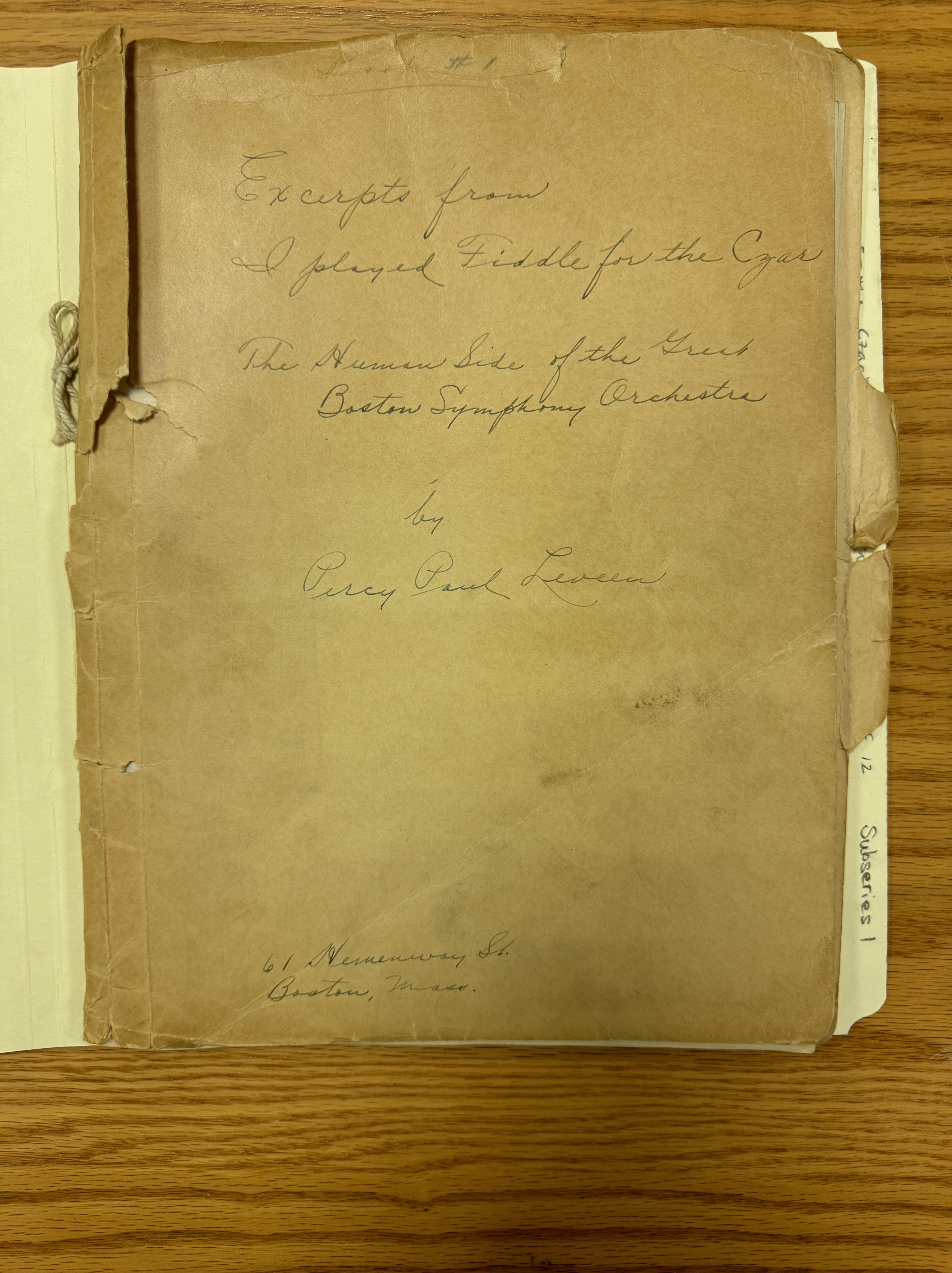 Percy_Paul_Leveen_I_Played_Fiddle_Czar_cover